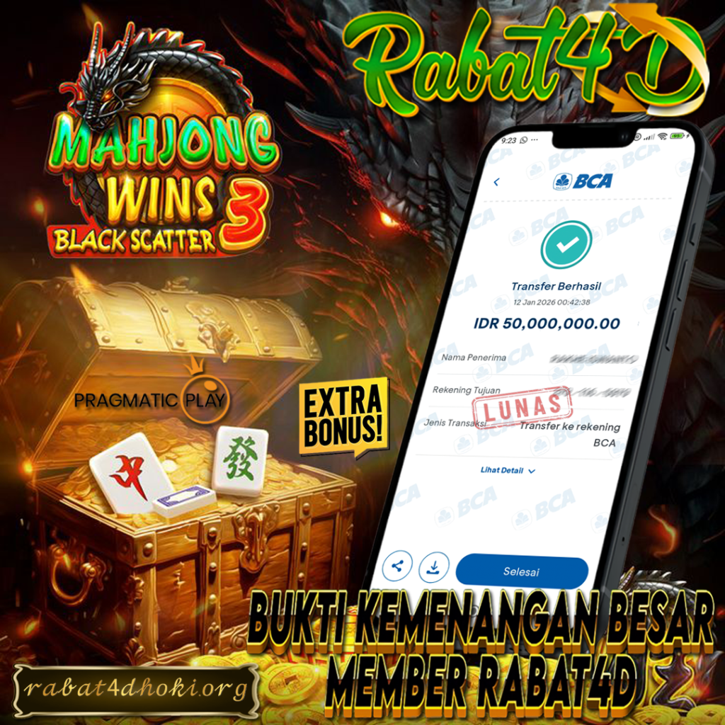 Kemenangan Member 12 Januari 2026 RABAT4D