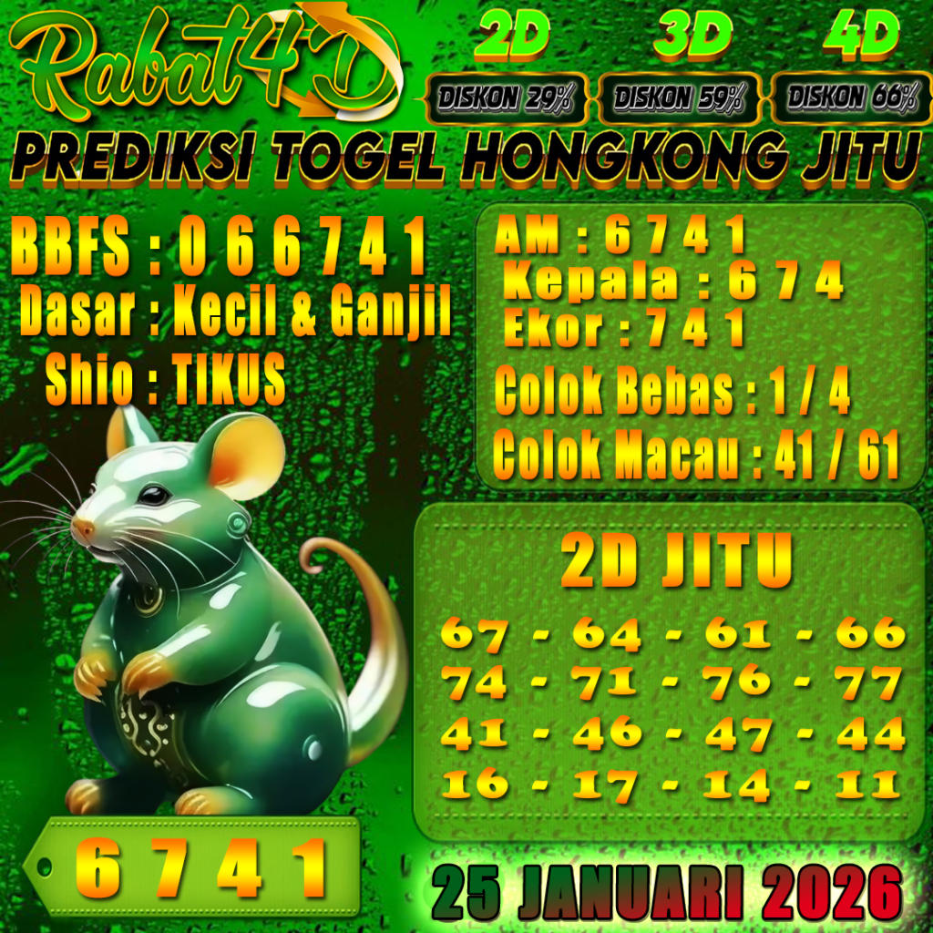 Prediksi HONGKONG 25 Januari 2026 Angka Jitu