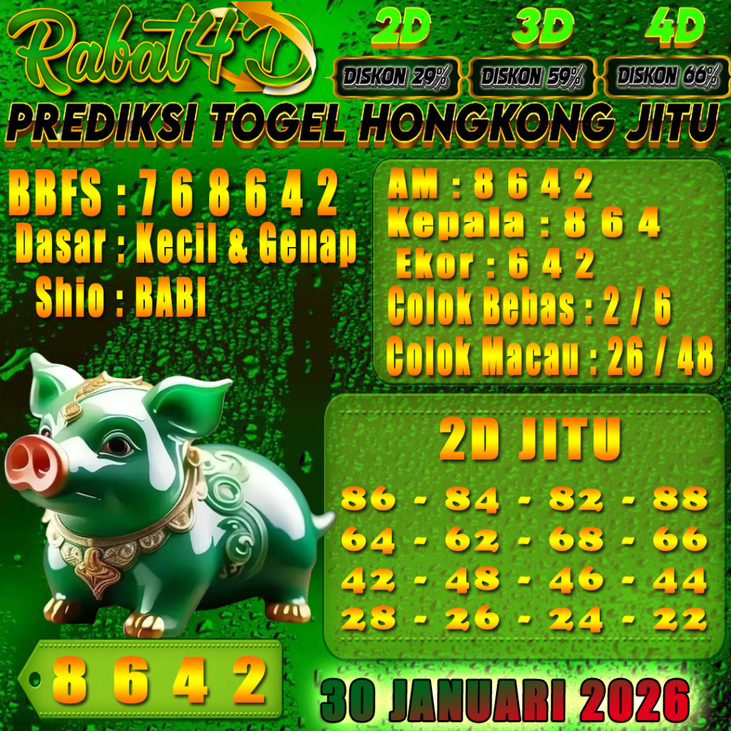 Prediksi HONGKONG 30 Januari 2026 Angka Jitu