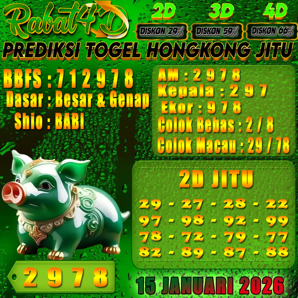 Prediksi HONGKONG 15 Januari 2026 Angka Jitu