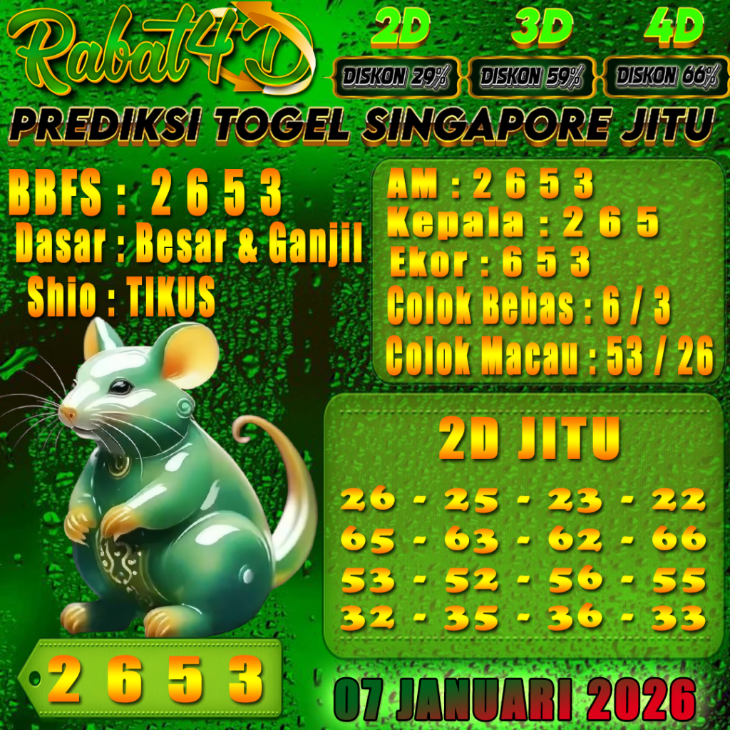 Prediksi Singapore gacor RABAT4D