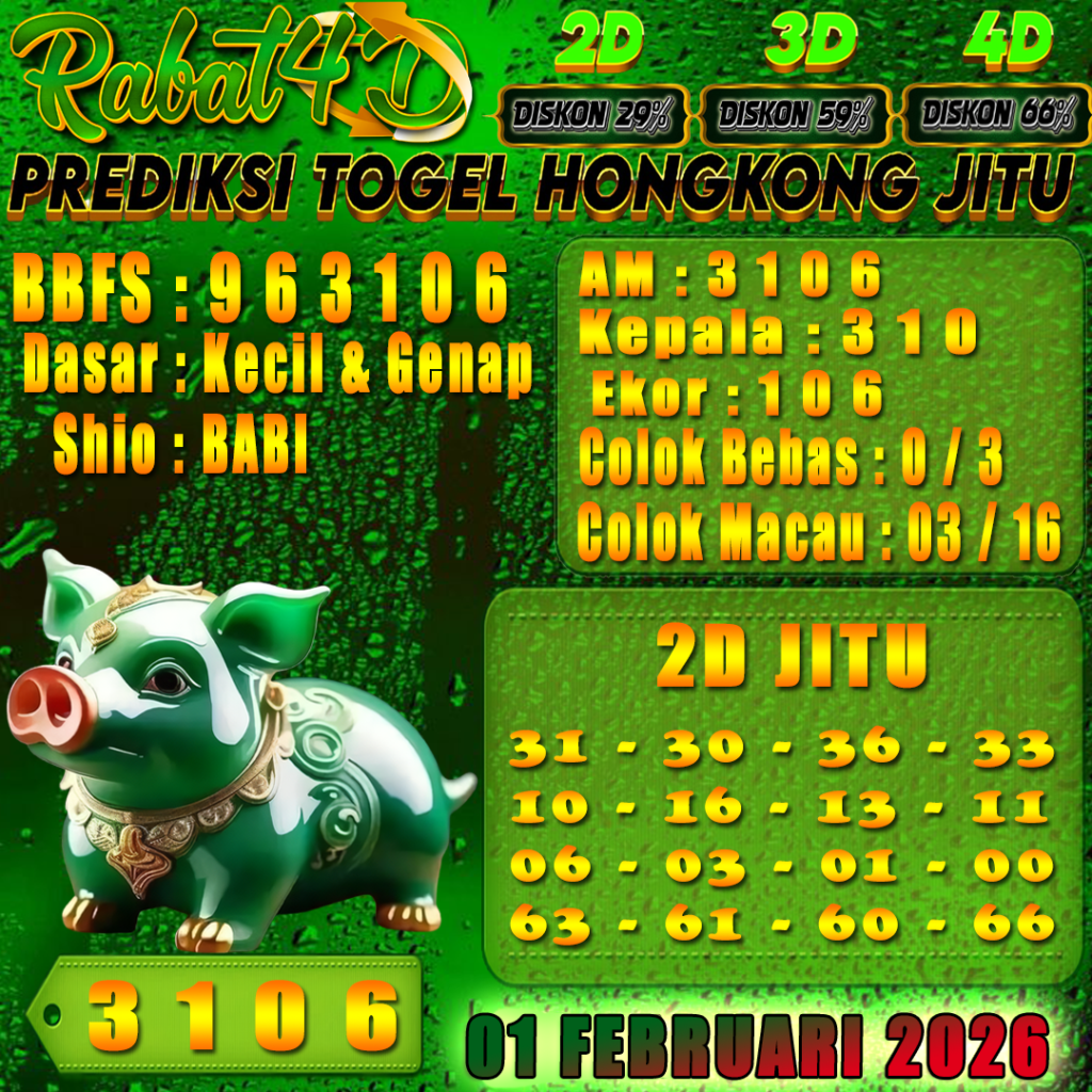 Prediksi HONGKONG 01 Februari 2026 Angka Jitu