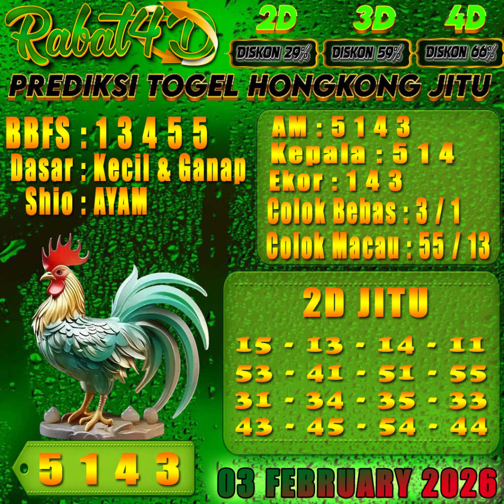 PREDIKSI HONGKONG 03 FEBRUARY