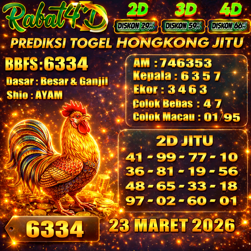Prediksi HONGKONG 23 MARET 2026 Angka Jitu