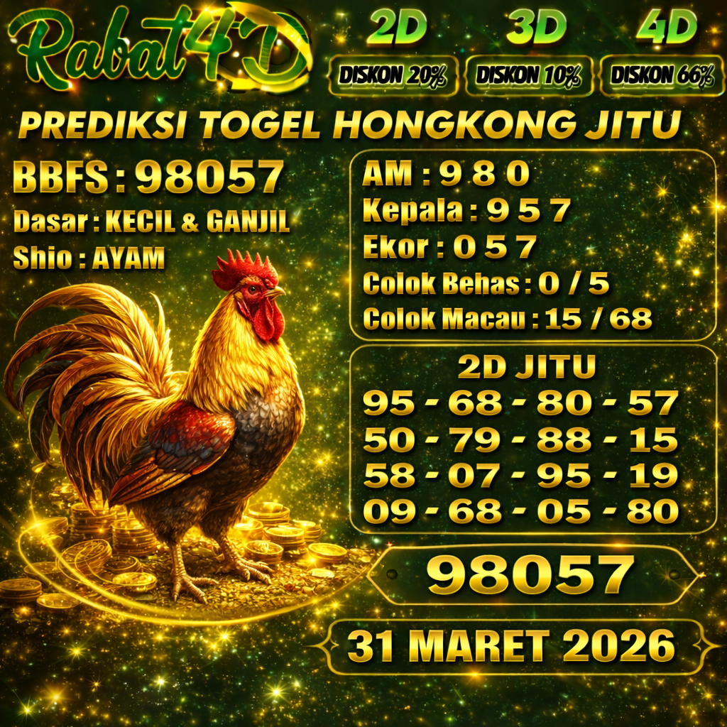 PREDIKSI HONGKONG 31 MARET 2026