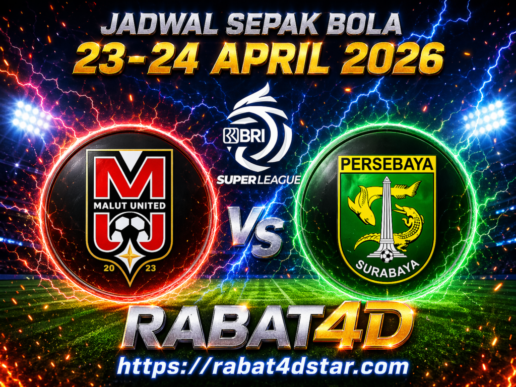 Jadwal Pertandingan Sepakbola 23April-24April 2026