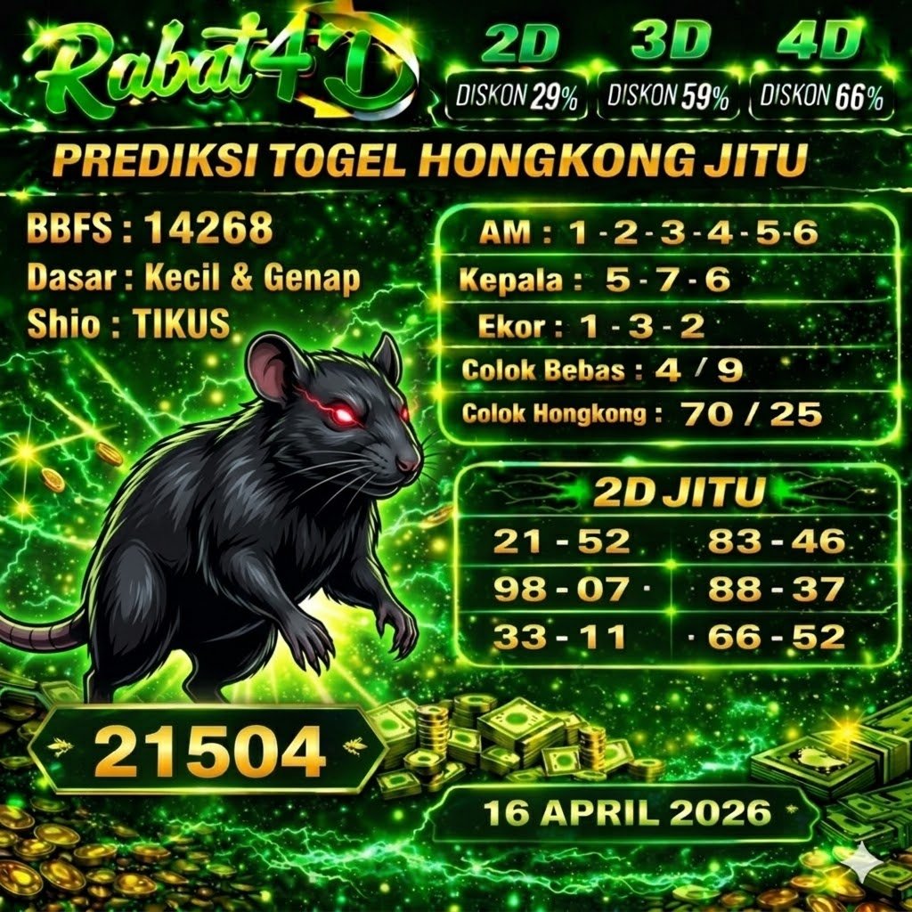 Prediksi Hongkong 16 April 2026 Angka Jitu