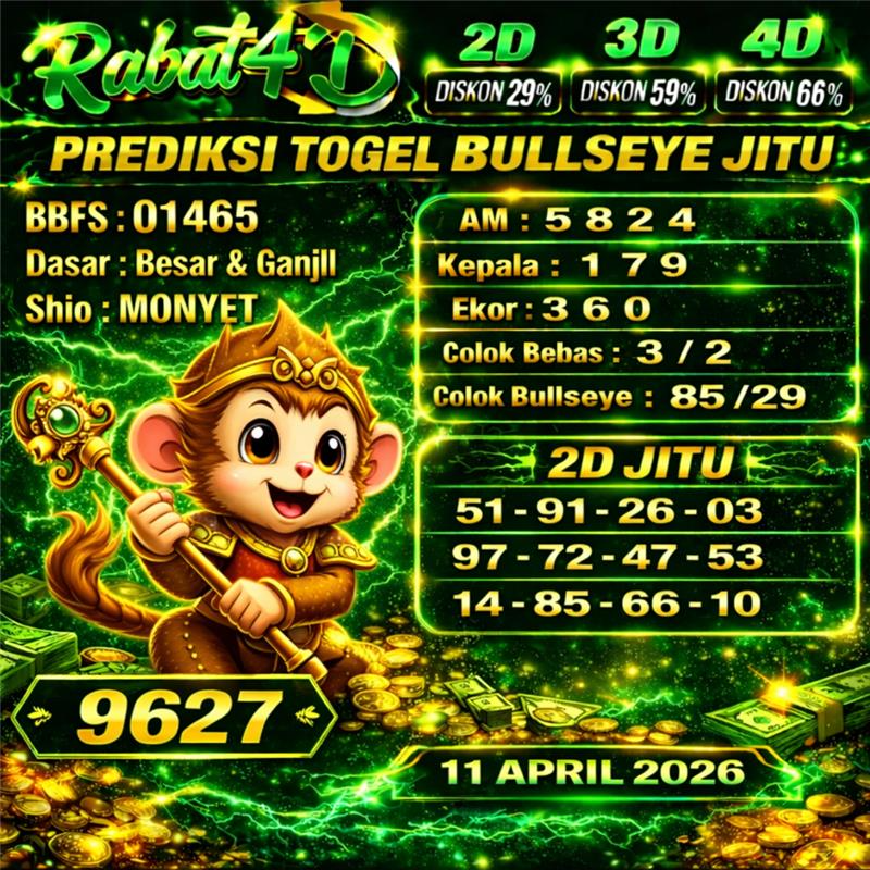 PREDIKSI TOGEL 11 APRIL 2026