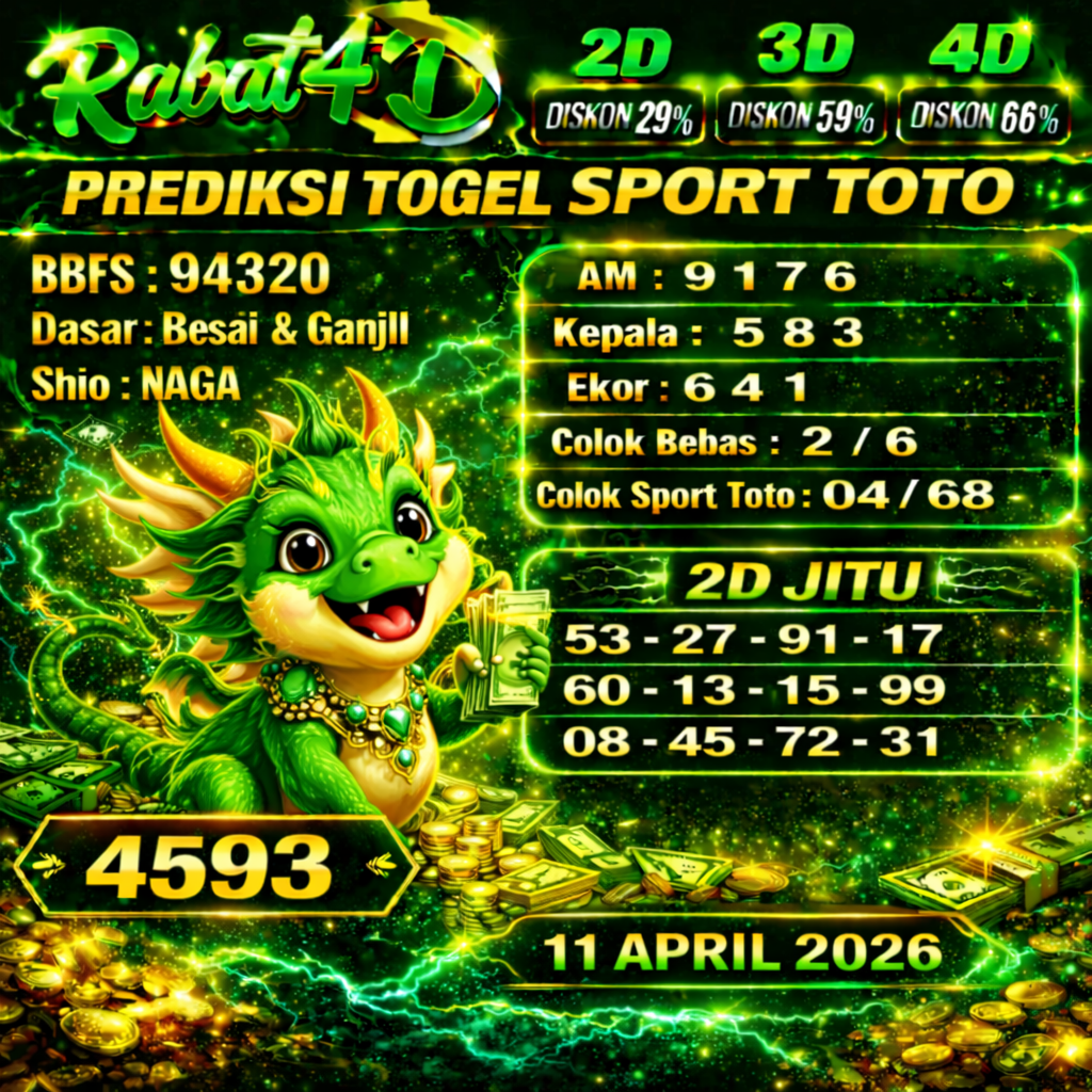 PREDIKSI TOGEL 11 APRIL 2026