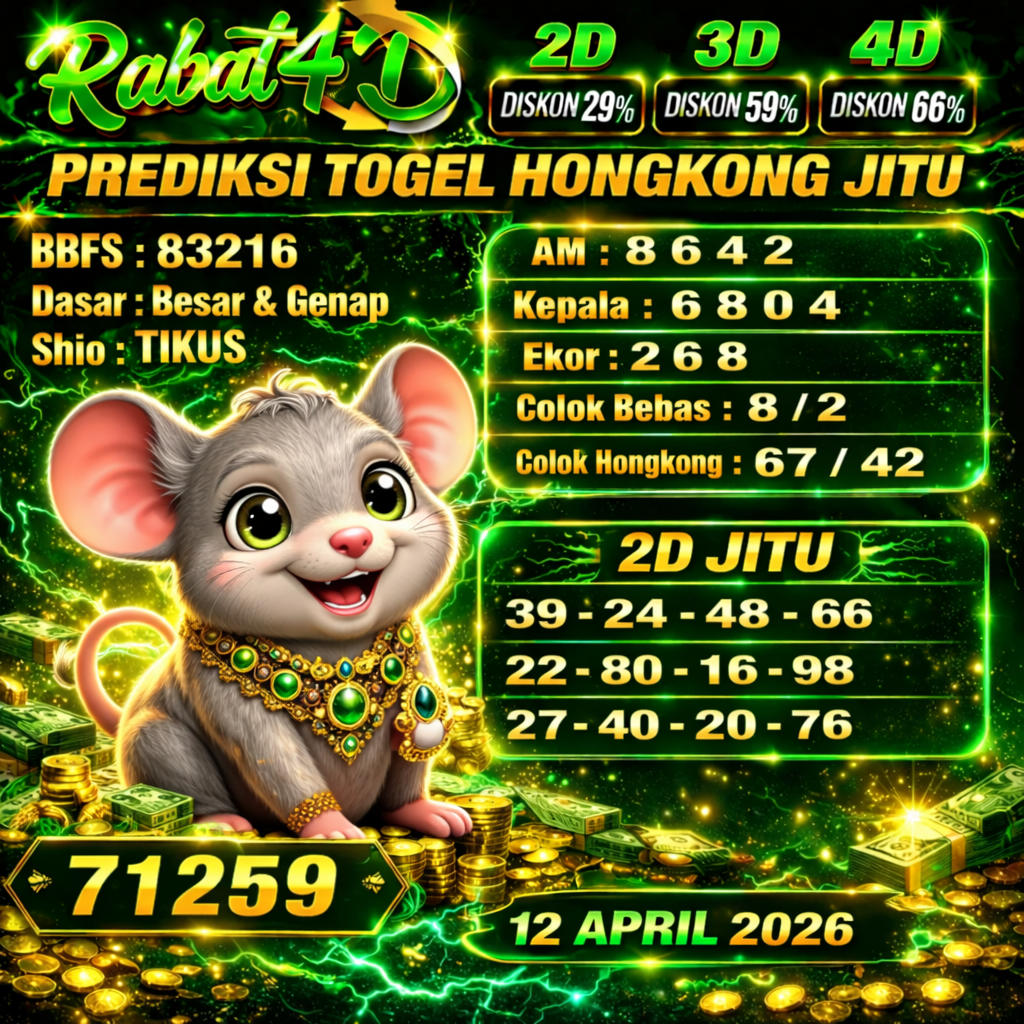 PREDIKSI TOGEL 12 APRIL 2026